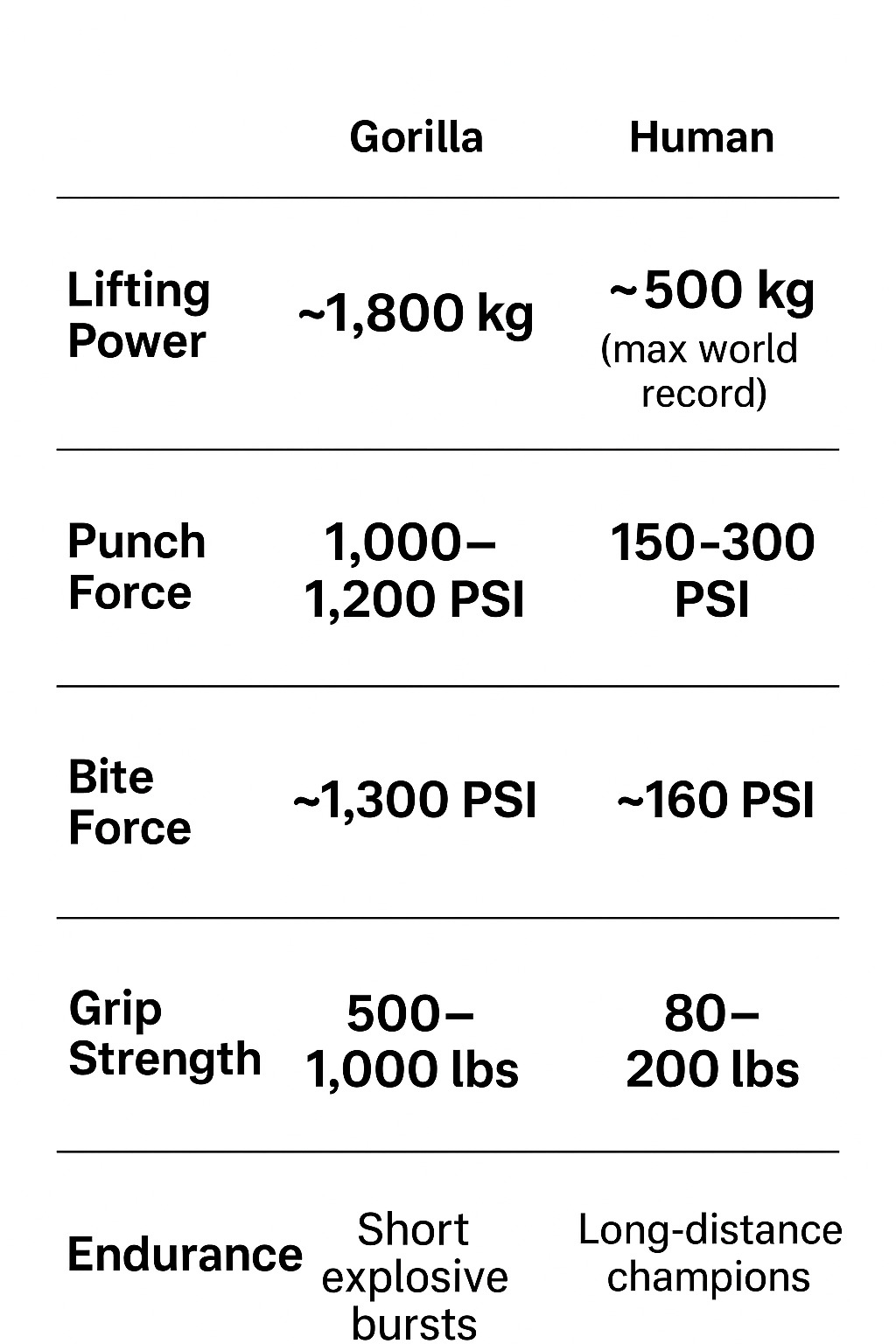 Strength Metrics: Head-to-Head Breakdown