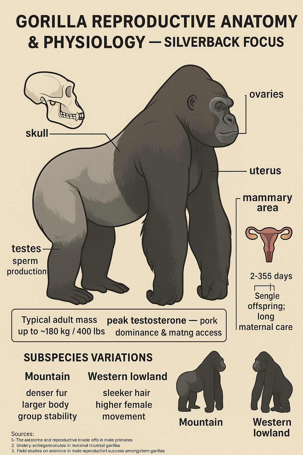 Silverback Gorilla Reproductive Anatomy & Physiology — Silverback Focus