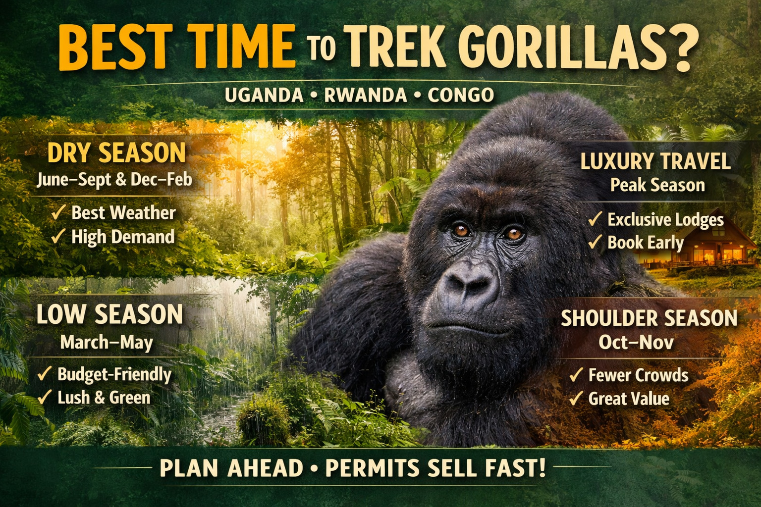 Best Time to Trek Gorillas
