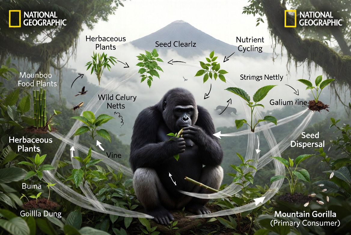 Mountain Gorilla Food Web
